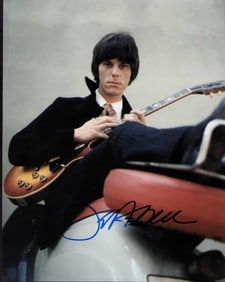 Jeff Beck signed photo