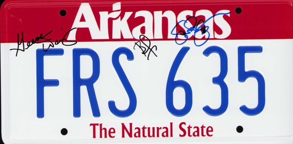 Thelma and Louise signed license tag