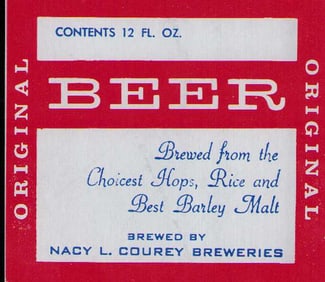Animal House prop beer label