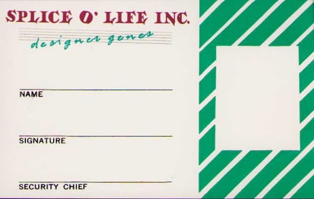 Gremlins prop ID badge