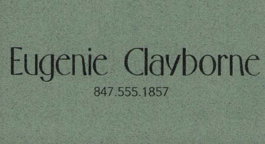 Town and Country prop business card