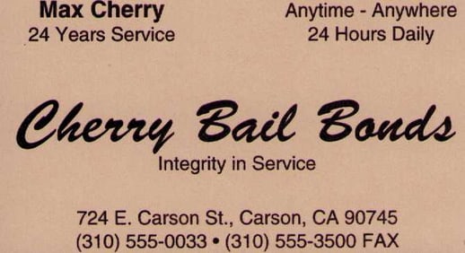 Jackie Brown prop business card