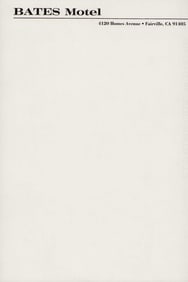 Psycho prop stationary RARE