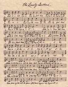 Sound of Music prop sheet music