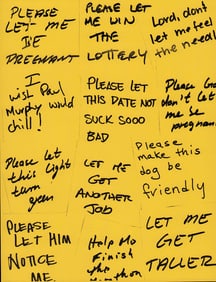 Bruce Almighty prop Post It notes