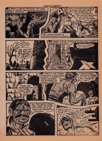 Captain America prop comic book pages