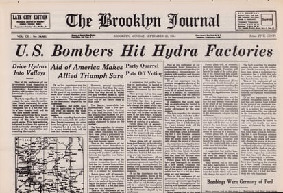 Captain America prop newspaper