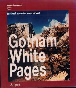 Batman Returns COMPLETE prop Yellow Pages Gotham City