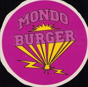 Mondo Burger prop decal