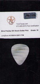 Elvis Presley stage used guitar pick