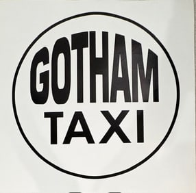 Batman Returns prop Taxi Door decal
