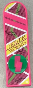 Back to the Future hoverboard replica cast signed