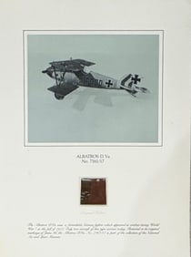 Albatross swatch of historic plane fabric Smithsonian