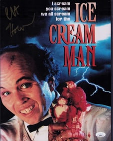 Ice Cream Man Clint Howard signed 11x14 B