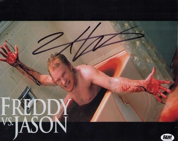 Zack Ward signed Freddy vs Jason 8x10 photo