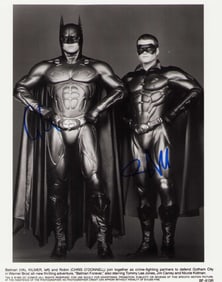 Batman and Robin signed photo 8x10