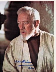 Alec Guinness Star Wars Obi Wan Kenobi signed photo