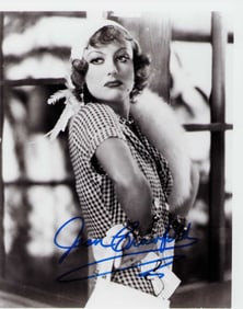Joan Crawford signed photo 8x10