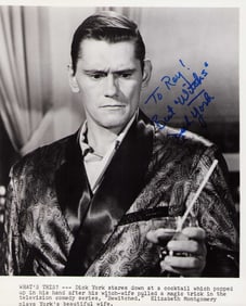 Dick York Bewitched signed photo