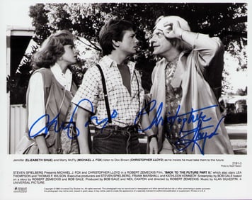 Back to the Future cast signed photo 8x10