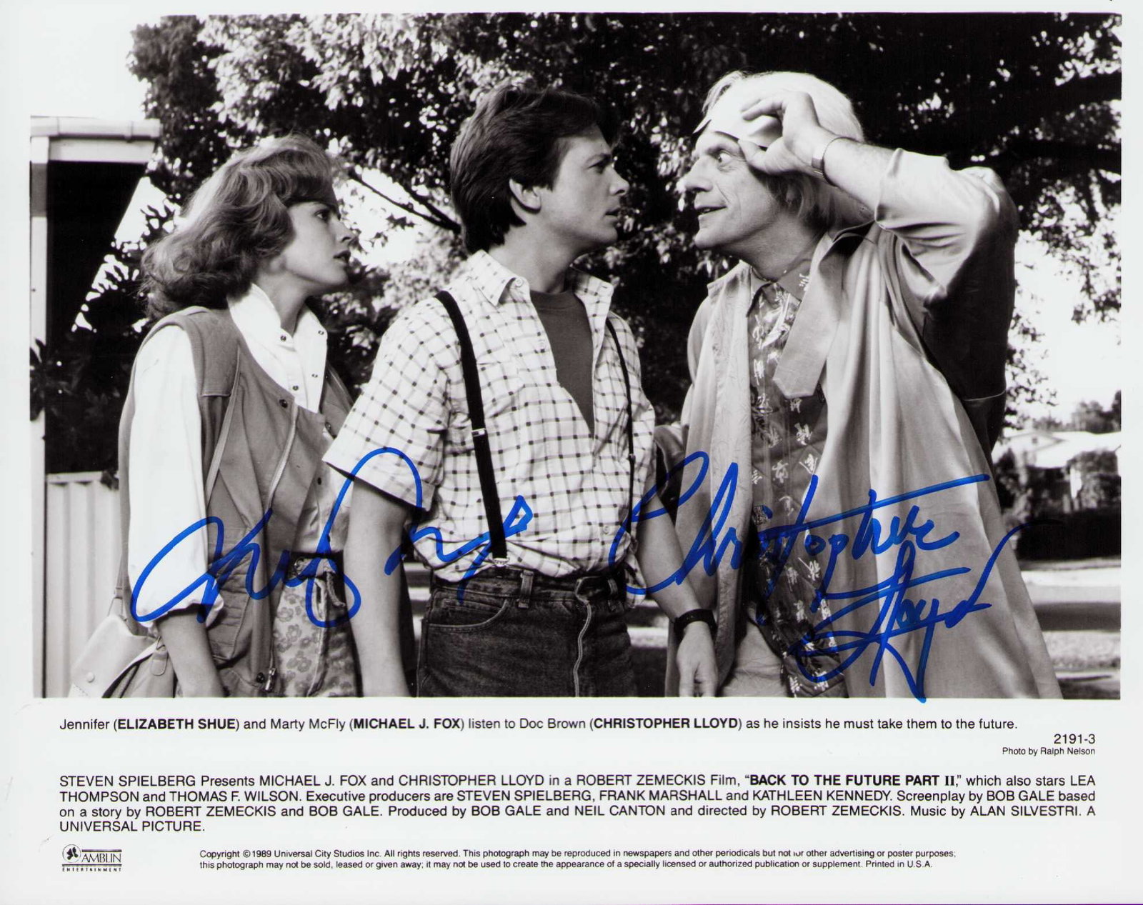 Back to the Future cast signed photo 8x10 (1 of 1)