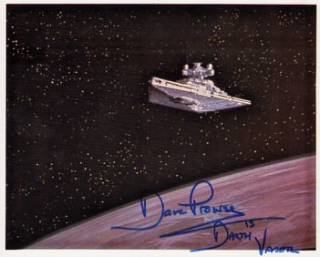 Dave Prowse signed Star Wars photo 8x10