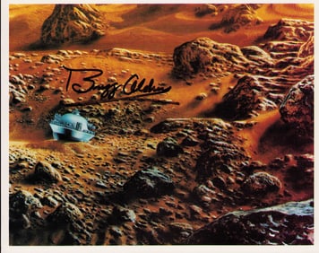 Buzz Aldrin signed NASA photo