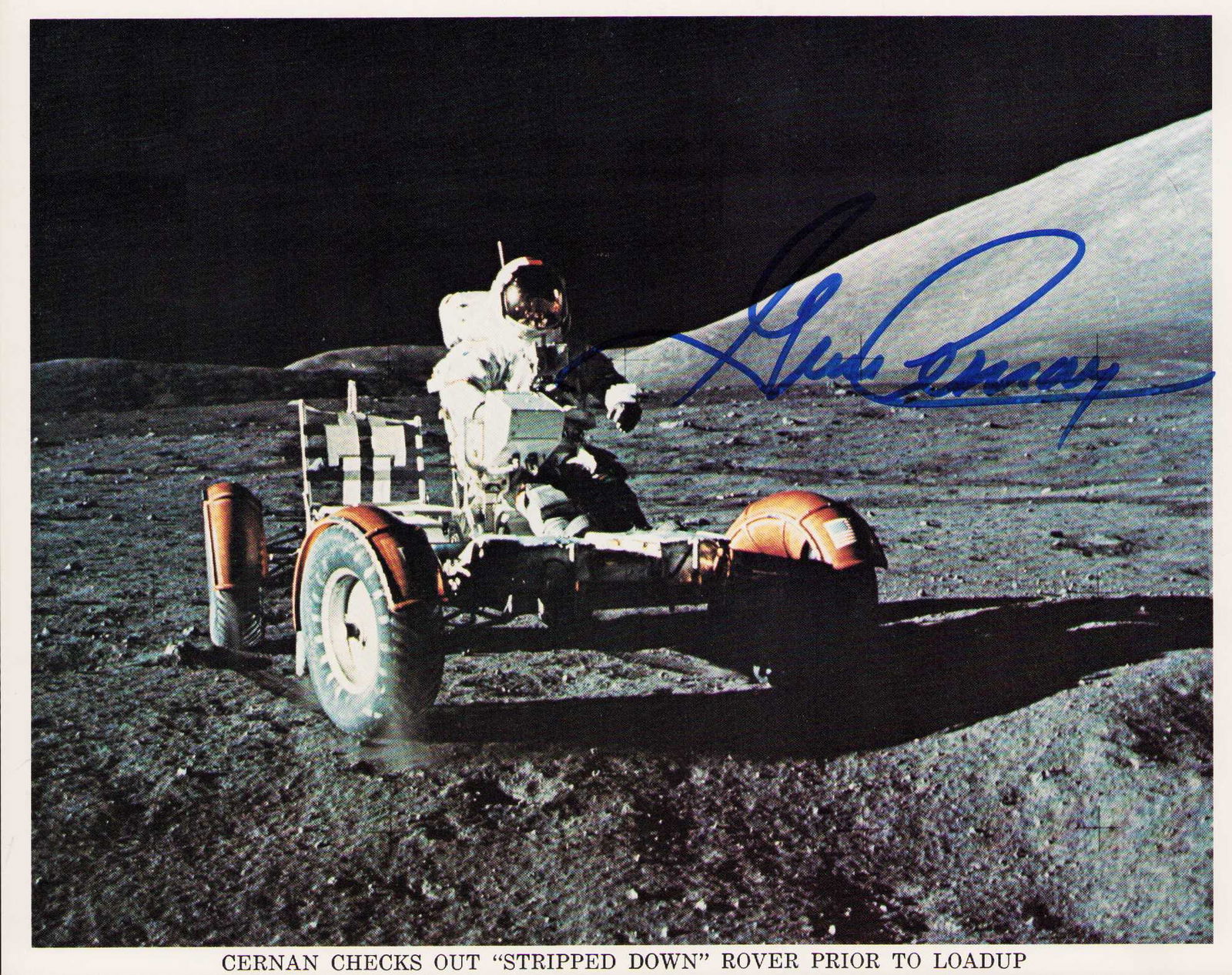 Apollo photo signed Gene Cernan 8x10 (1 of 1)