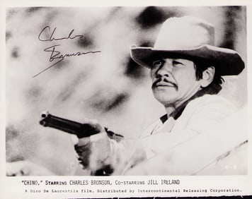 Charles Bronson signed photo 8x10