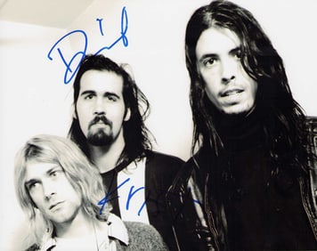 Nirvana signed photo 8x10