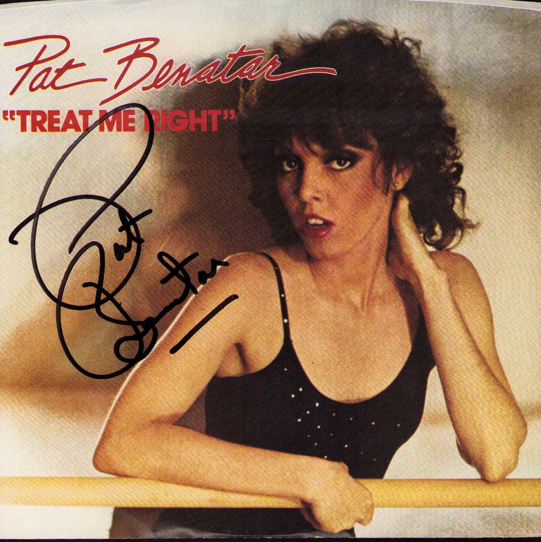 Pat Benatar signed 45rpm record sleeve (1 of 1)