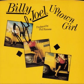 Billy Joel signed 45rpm record sleeve