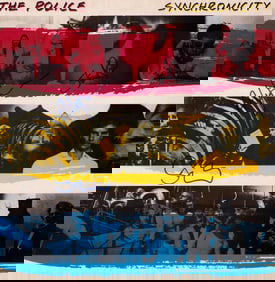 The Police signed LP by entire band