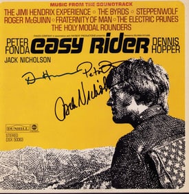 Easy Rider cast signed LP soundtrack