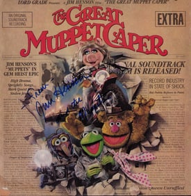 Jim Henson signed Muppet Movie soundtrack LP