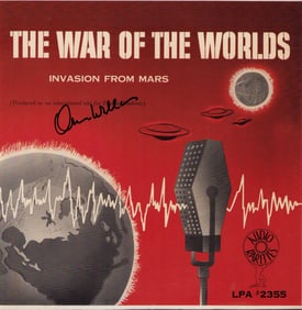 Orson Welles War of the Worlds rare signed record