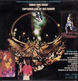 Three Dog Night band signed LP