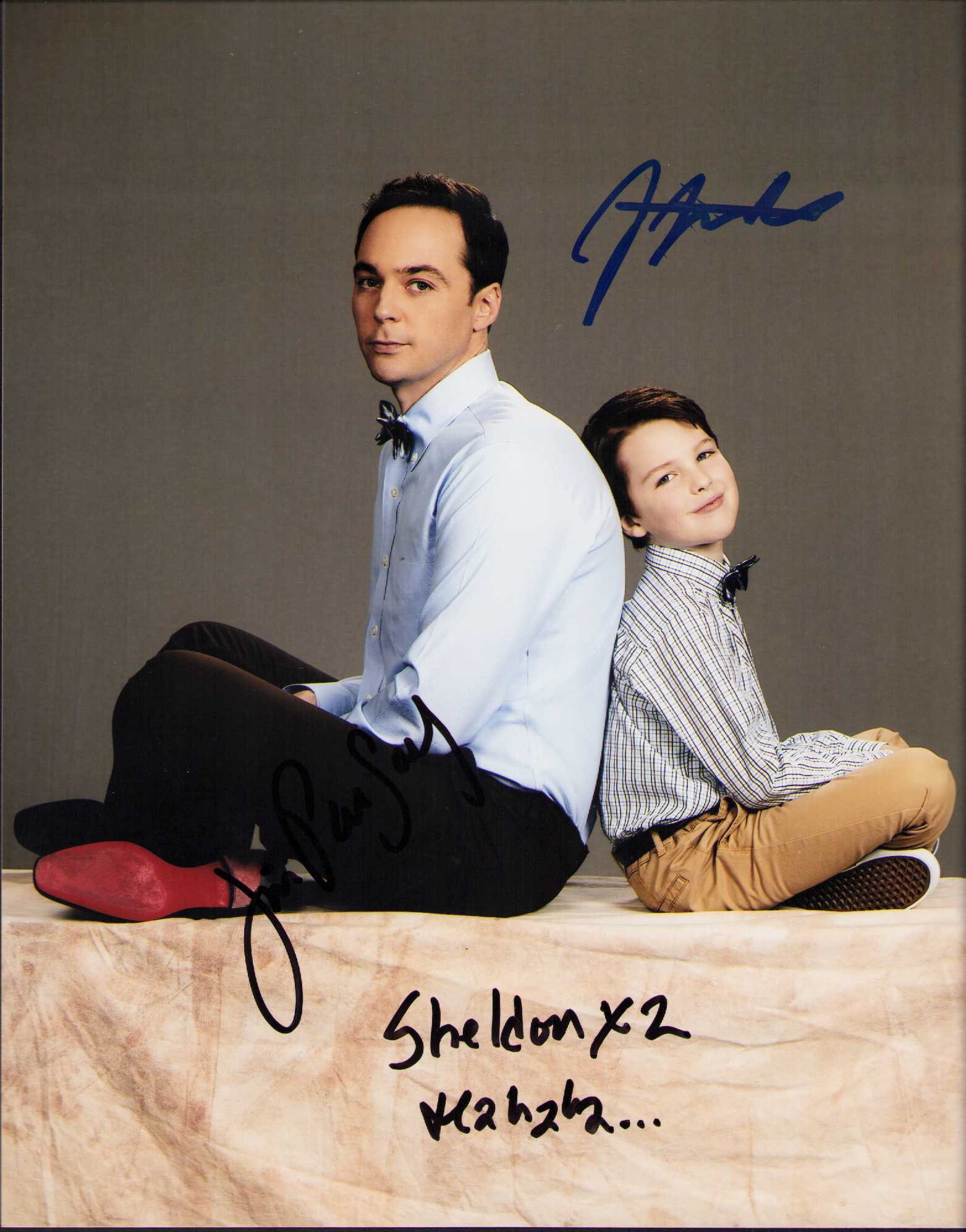 Young Sheldon unusual signed 8x10 photo (1 of 1)