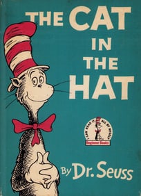 Cat in the Hat signed book by Dr Seuss