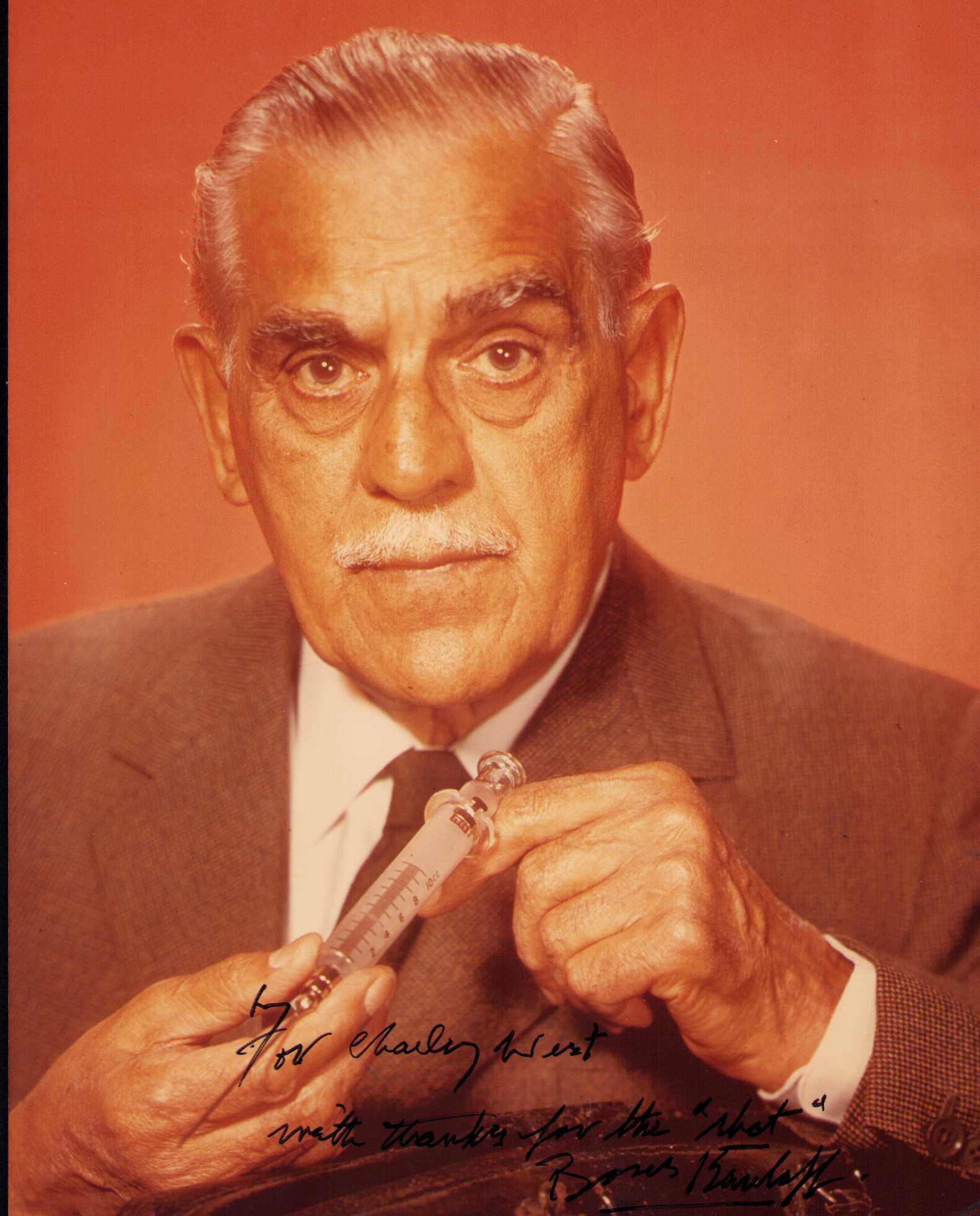 Boris Karloff signed photo 8x110 (1 of 1)