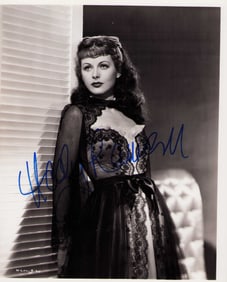Hedy Lamarr signed photo 8x10
