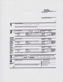 Jimmy Buffett signed rare royalty agreement contract