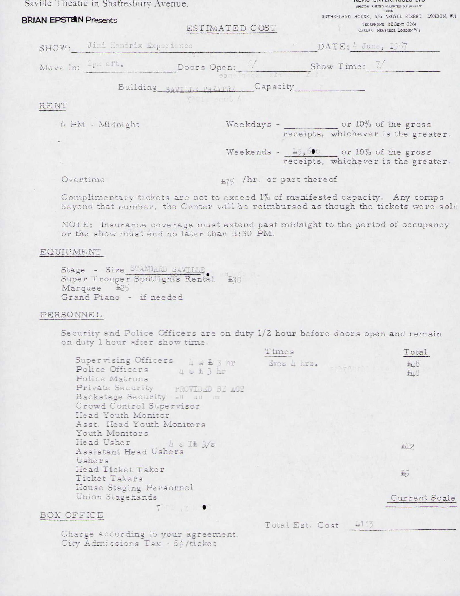 Jimi Hendrix and the Experience signed rare contract (1 of 2)