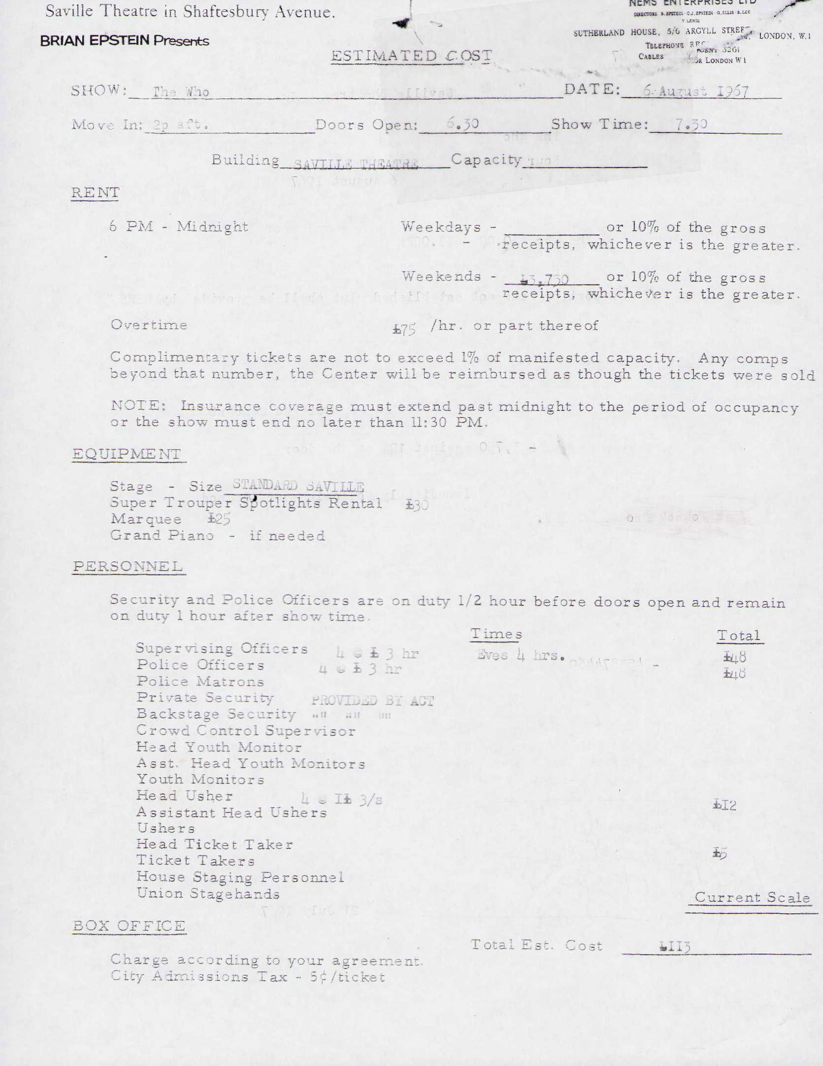 The WHO signed contract with Keith Moon (1 of 2)