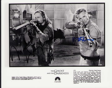Ghost in the Darkness cast signed photo