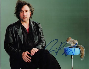 Tim Burton signed photograph