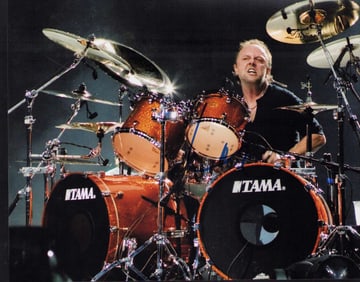 Lars Ulrich Metallica signed photo