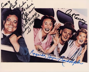 Honeymooners cast signed photograph