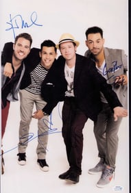 O-Town band signed 11x17 photograph