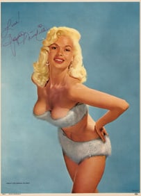 Jayne Mansfield salesman sample calendar page 11x14 sexy rare